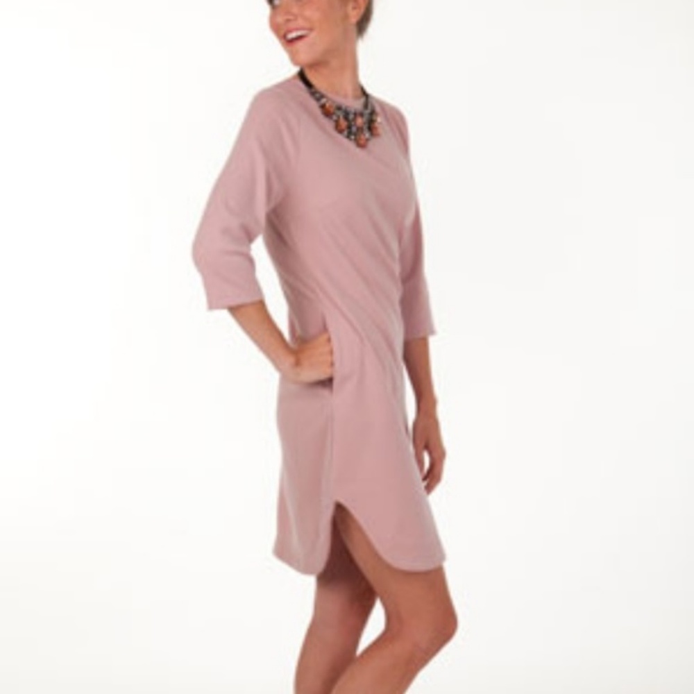 Ponte Knit Sleeved Dress - Picture 2 of 2